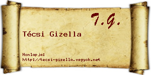 Técsi Gizella névjegykártya